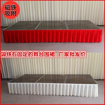 Stage Apron curtain surrounded by wedding t - stage apron enclosure T - table cloth on the cloth of gold - woven fabric