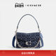 Coach Damen-Umhängetasche mit klassischem Logo-Denim CHAIN TABBY Presbyopie