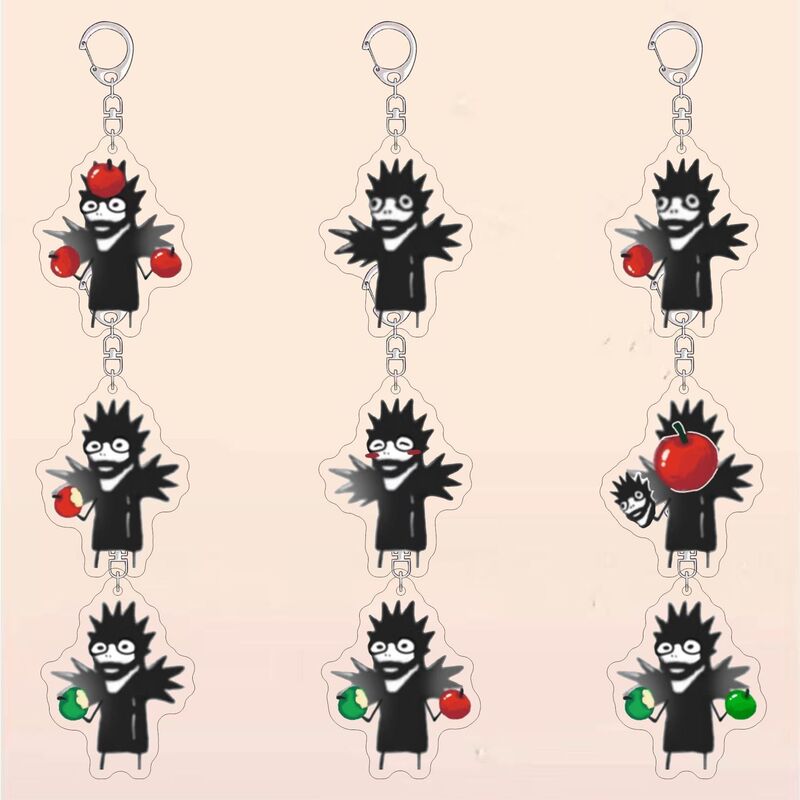 Death Note Anime Merchandise Keychain Abstract Emoji Yagami Yotsuba Acrylic Backpack Pendant