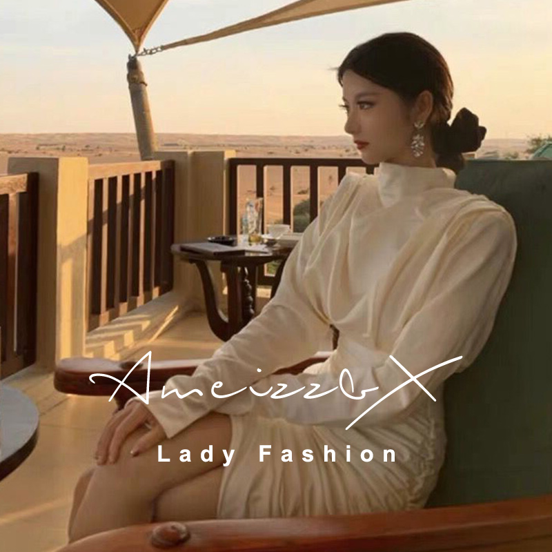 Light extravagant style small cilantro wines 2022 spring new retro elegant goddess Van Fashion minus short dress