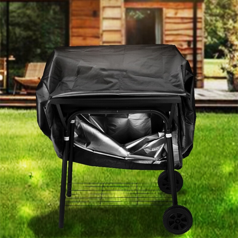 Outdoor barbecue grill rain cover grill dust cover large thickened 210D Oxford cloth sunscreen waterproof bed bag