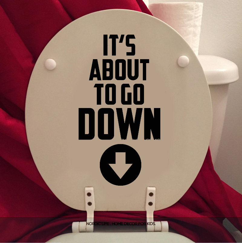 Toilet Sticker Creative Personality Wave Home Decoration Wall Stickers Fridge Sticker toilet lid wall stickup No off color engraving stickup