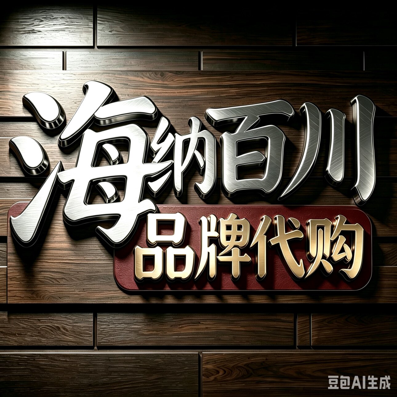 海纳百川品牌代购的LOGO