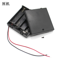 No. 5 4 battery box with cover with wire with switch physical experiment circuit accessories 6V power box No. 5 4 section