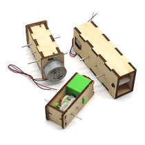 Wood Reduction Motor DIY Homemade Toy Car Four-wheel Drive Robot Slow Motor Gear Slow 3V DC