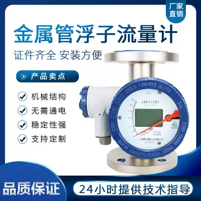 LZ metal tube float rotameter pointer vertical horizontal gas liquid air nitrogen argon hydrochloric acid pure water anticorrosion
