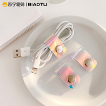 Magic sticker earner data line containing button recharge wire finition and groupées strap set wire wire rationalizer with button laser transparent hub 11 Android 13 Apple 12 F 1307