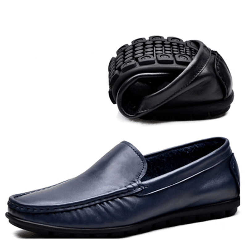 Clearance Broken Code Na Belle Men's Shoes Genuine Leather Round Toe Cover Feet Soft Cowhide Soft Bottom Breathable Business Casual Men's Leather Shoes