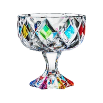 Osgona Home︱European style painted crystal glass ice cream dessert ice cream tall cup︱Cai Xue