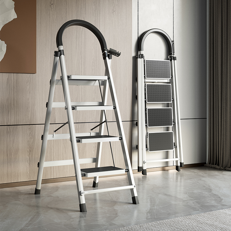 Home Ladder Indoor Safety Folding Herringbone Ladder Multifunction Escalator thickened Flex Ladder Stairway Moving ladders