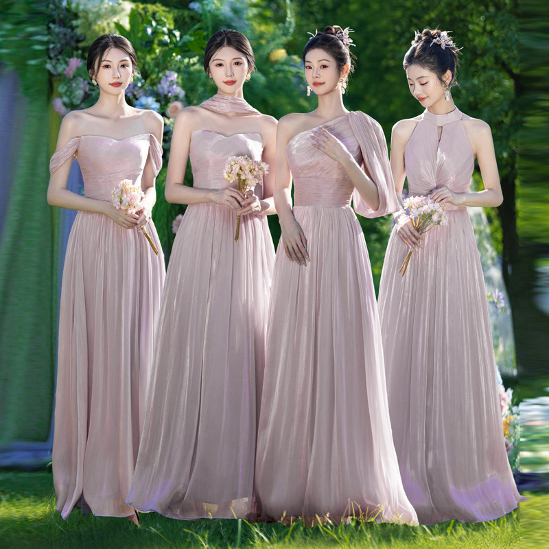 Purple Bridesmaid Dress, High-End Niche 2026 New Style, Ethereal and Stunning Sister Group Dress, Women Can Wear It Casually in Summer Purple Bridesmaid Dress, High-End Niche 2026 New Style, Ethereal and Stunning Sister Group Dress, Women Can Wear It Casually in Summer