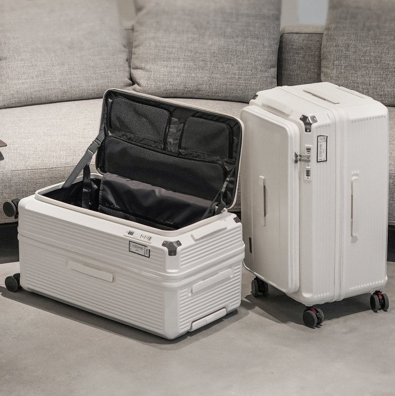 New Explosion-Proof Side-Opening Thickened Expandable Large-Capacity 30inch Suitcase for Women, Carry-On Travel Suitcase for Men, Multifunctional