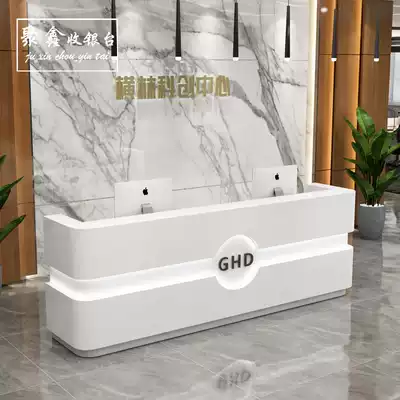 Cashier counter shop commercial bar clothing shop beauty salon company reception simple modern counter