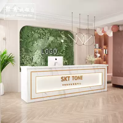Cashier counter shop commercial bar clothing shop beauty salon company reception simple modern counter