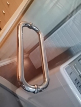Bathroom push-pull handle handrail glass glass door hardware hotel bathroom door bathroom door o-shaped 304 pairs