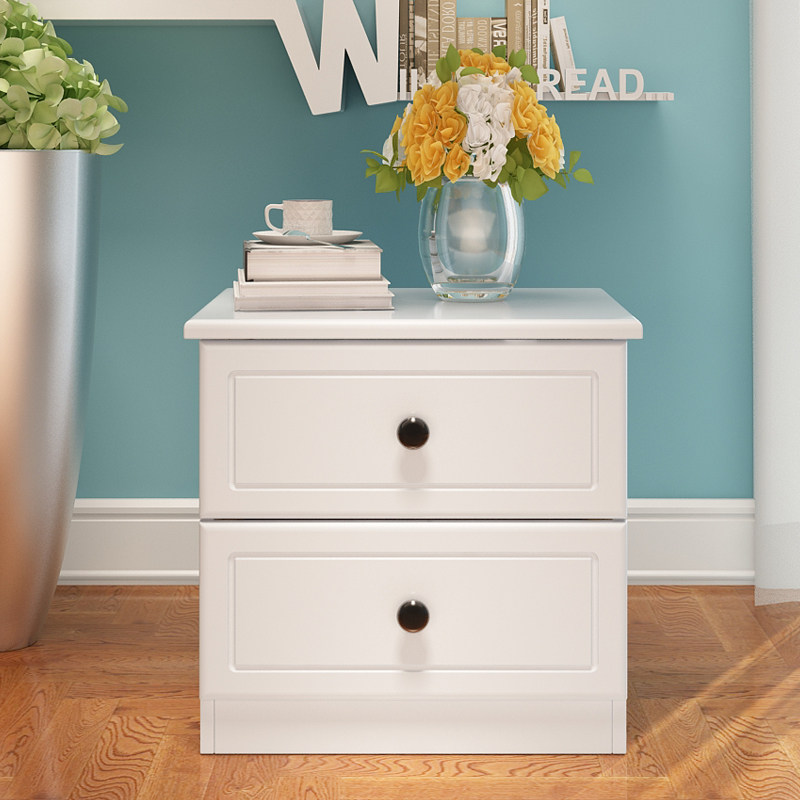 Solid wood wooden storage cabinet home storage bedside table all solid wood simple modern log bedroom small cabinet