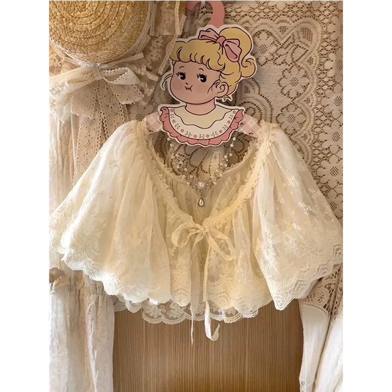 Милый защитный от солнца костюм, кружевной кардиган, шифоновая куртка, тренч, кружевное платье