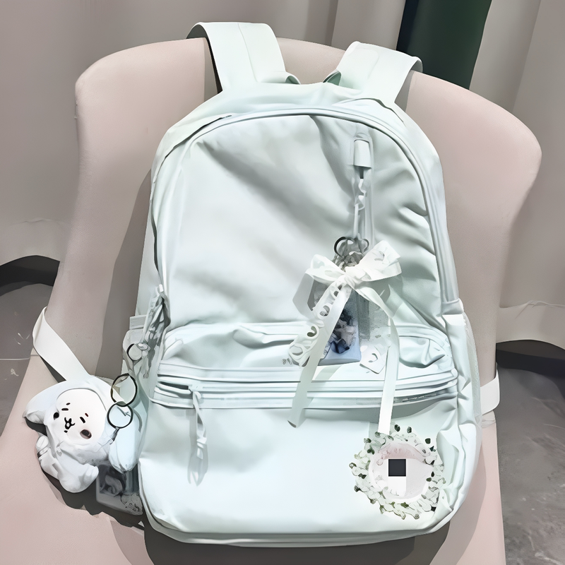 2026 New Style Backpack with Large Capacity, Simple Design for Students in Middle and High School, Versatile School Bag for Girls with Bowknot 2026 New Style Backpack with Large Capacity, Simple Design for Students in Middle and High School, Versatile School Bag for Girls with Bowknot