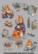 Qinshage Ukrainian cross-stitch electronic drawing redrawing 081 Tea Time Saga available redrawing XSD PDF