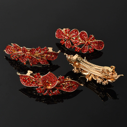 Заколка для волос, аксессуар для волос для матери, красные шпильки для волос для невесты