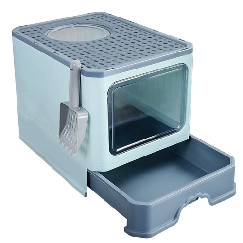 Полностью закрытый большой кошачий песчаный горшок с дверной туалетной туалетной кошкой кошачьи табурет для любимой кошачьи кошачьи кошачьи кошка