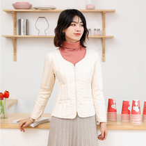 Down liner Womens Light slim slim long sleeve short vest autumn and winter New inner wear base with coat down jacket