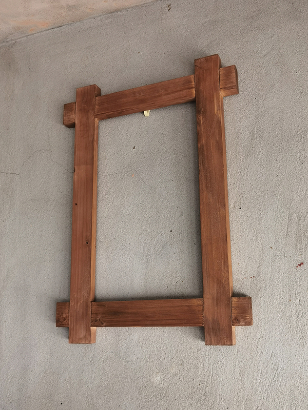 Retro Nostalgic All-Solid Wood Rectangular Picture Frame Mirror Frame Large Wooden Frame Creative Decorative Picture Frame Wall Hanging Frame
