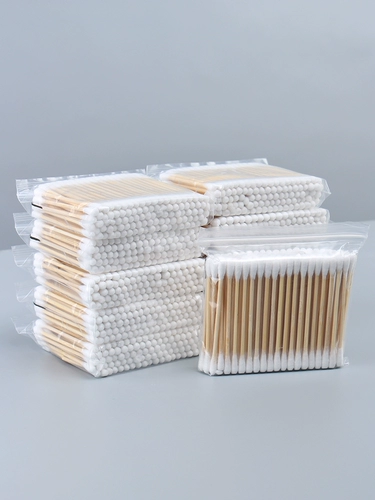 Двусторонние ватные палочки, одноразовая хлопковая ухочистка для ушей, ватные диски для домашнего использования