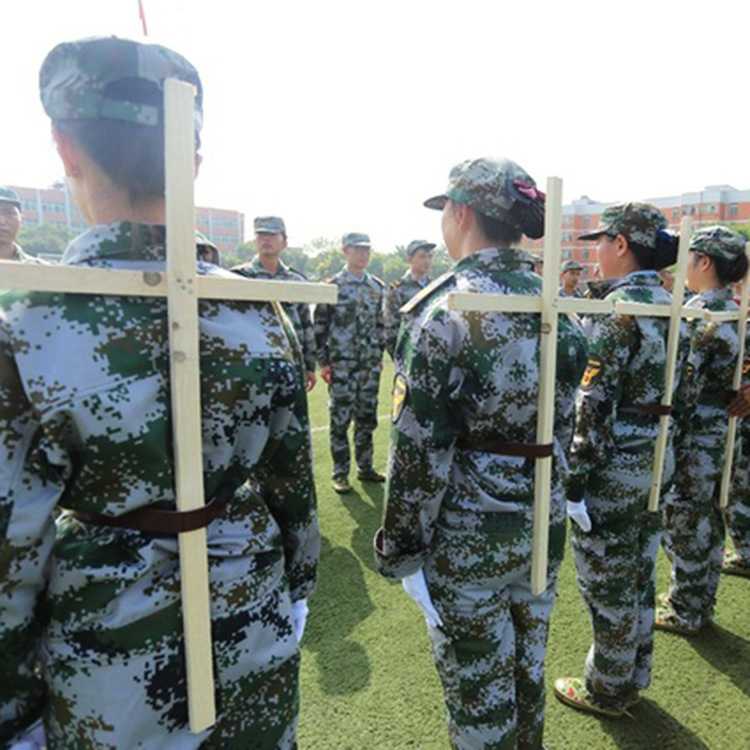 (Taobao selection) Force military posture cross wood frame back exercise correction humpback correction standing posture to collect abdominal support