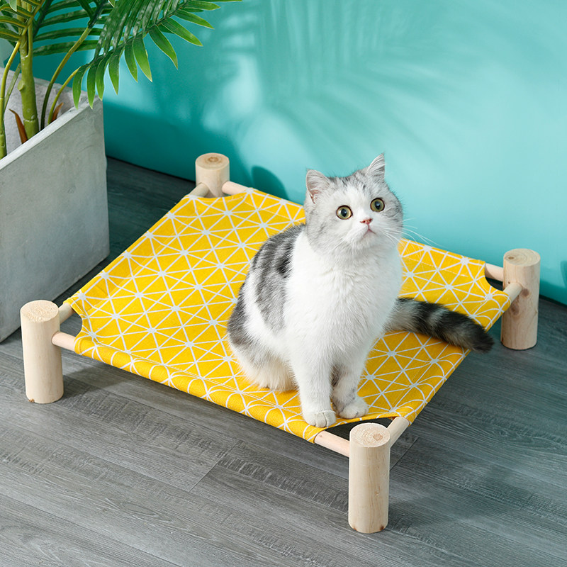Cat's Nest Removable and Washing Cat's Nest Cat's Nest Solid Wood Pet Dog's Nest Ramp Teddy's Nest is universal for all seasons off the ground