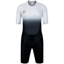 Santic mens triathlon short-sleeved jumpsuit professional sports and competitive clothing equipment Huanxing
