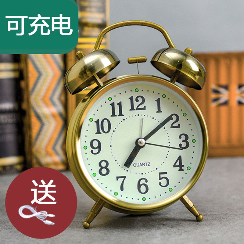 Enhanced version rechargeable super loud alarm clock loud volume net red perverted students with lazy people get up artifact oversized sound