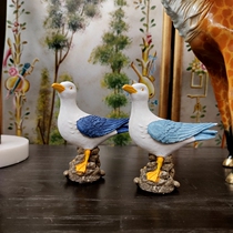 Mediterranean garden courtyard decoration simulation bird resin animal crafts fake bird living room desktop home gardening