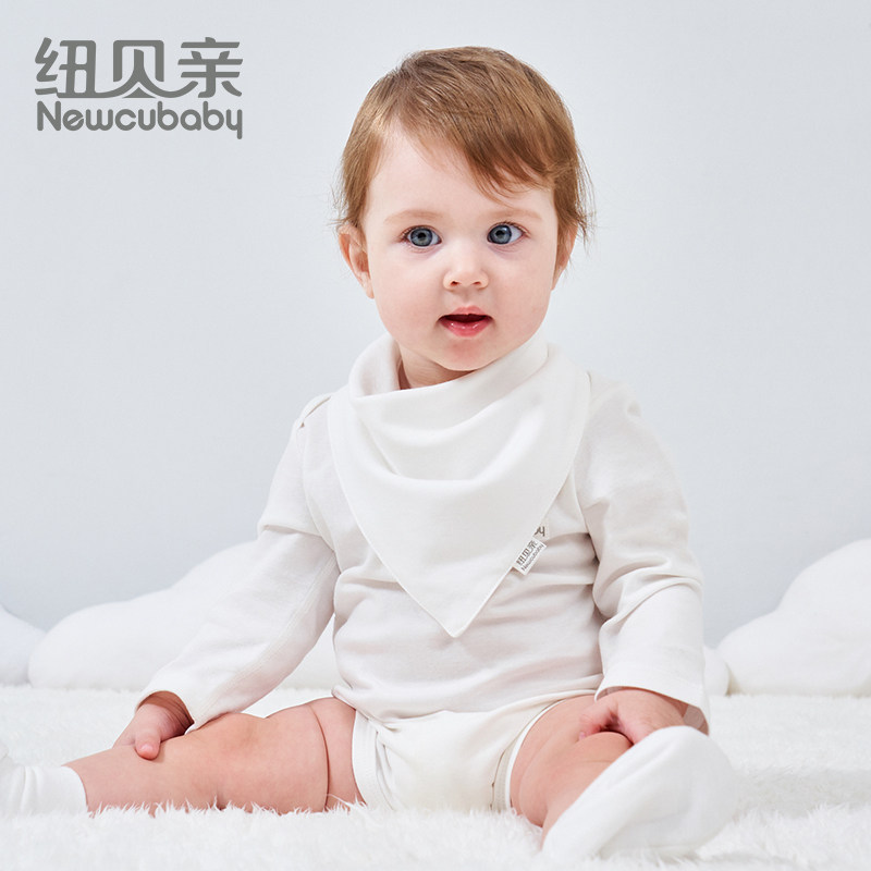 Newbaby pro newcubaby cotton baby triangle towel Newborn baby triangle saliva towel children bib 2