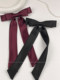 French-Style Bow Hairpin Headpiece with Satin Ribbon, Korean-Style High-End Top Clip, Elegant and Sweet Back-Of-Head Hair Accessory for Women