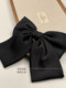 Cui Shang Black Bow Hair Clip High-End Satin Back-Of-Head Spring Hairpin Internet Celebrity High-End Hair Accessory for Women