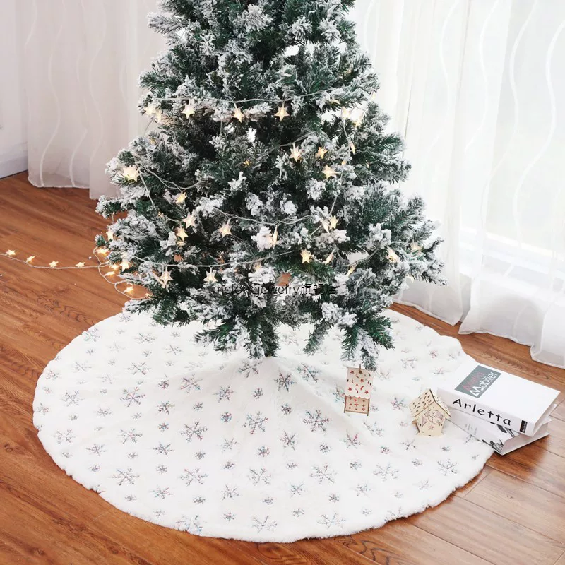 M 90/122CM White Flannel Christmas Tree Ski