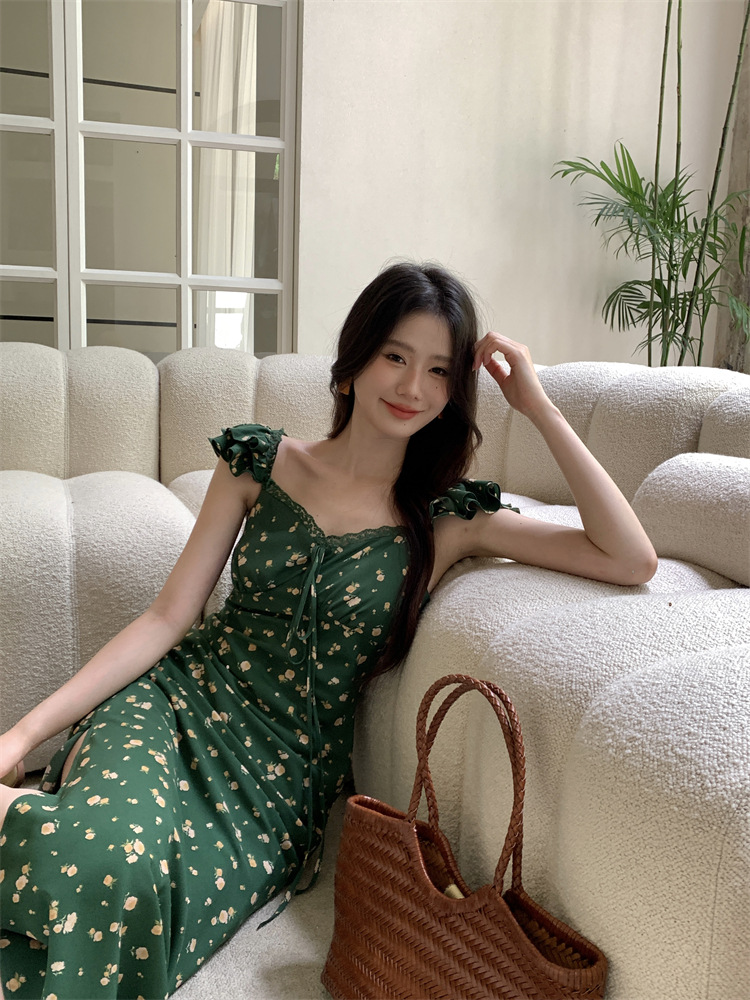 C3186 2540K VÁY ĐẦM LIỀN THÂN NỮ RUUREAG MÙA HÈ HỌA TIẾT HOA THỜI TRANG NỮ ĐỒ ĐI BIỂN VÁY MAXI G06 SẢN PHẨM MỚI