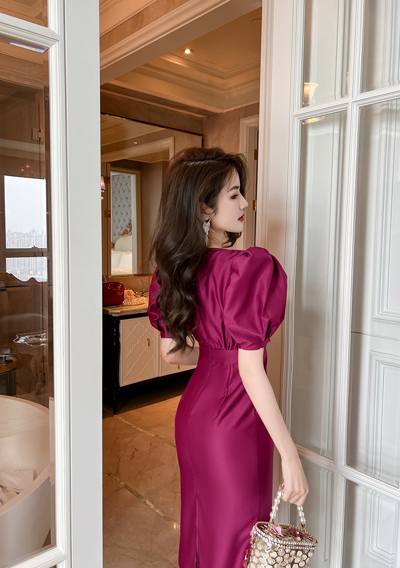 C3124 2010K VÁY ĐẦM LIỀN THÂN NỮ RUUREAG NGẮN TAY MÙA HÈ PHỤC CỔ CỔ ĐIỂN THỜI TRANG NỮ G05 SẢN PHẨM MỚI