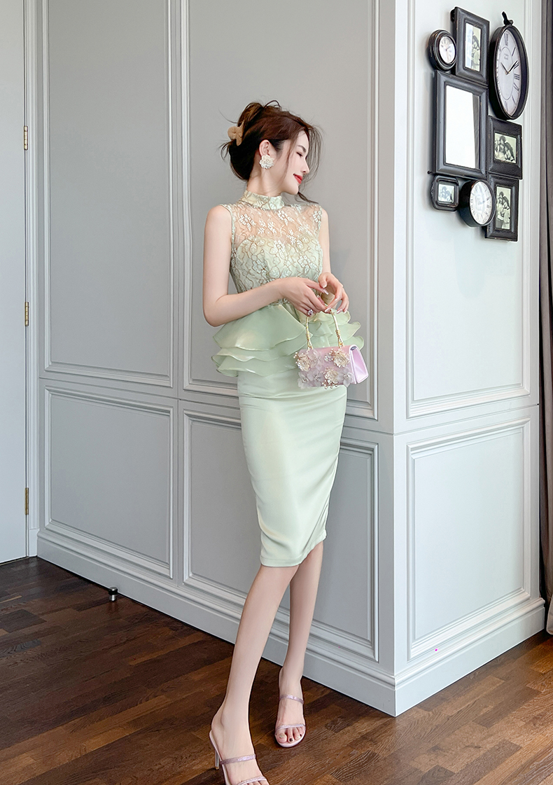 C3203 2440K VÁY ĐẦM LIỀN THÂN NỮ RUUREAG CẢ BỘ 2 MÓN MÙA HÈ THỜI TRANG NỮ REN G05 SẢN PHẨM MỚI
