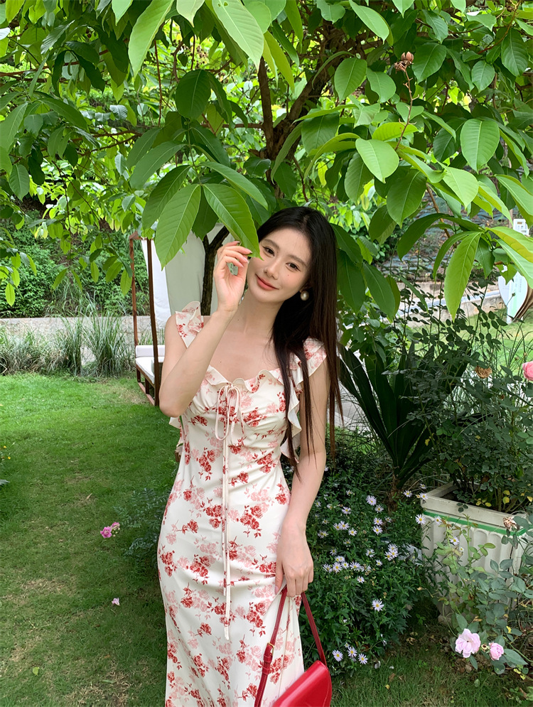 C3378 2440K ÁO HAI DÂY NỮ RUUREAG SEXY DÁNG ÔM BODY GỢI CẢM SEXY MÙA HÈ HỌA TIẾT HOA HAI DÂY HỞ VAI THỜI TRANG NỮ G05 SẢN PHẨM MỚI