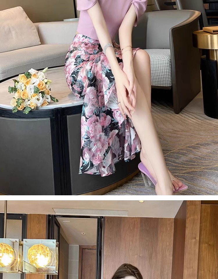 C3722 1580K CHÂN VÁY ĐẦM NỮ RUUREAG MÙA HÈ HỌA TIẾT HOA THỜI TRANG NỮ G04 SẢN PHẨM MỚI