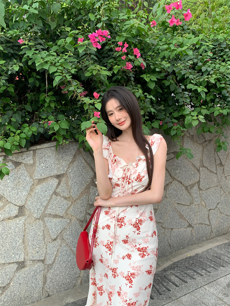 C3378 2440K ÁO HAI DÂY NỮ RUUREAG SEXY DÁNG ÔM BODY GỢI CẢM SEXY MÙA HÈ HỌA TIẾT HOA HAI DÂY HỞ VAI THỜI TRANG NỮ G05 SẢN PHẨM MỚI