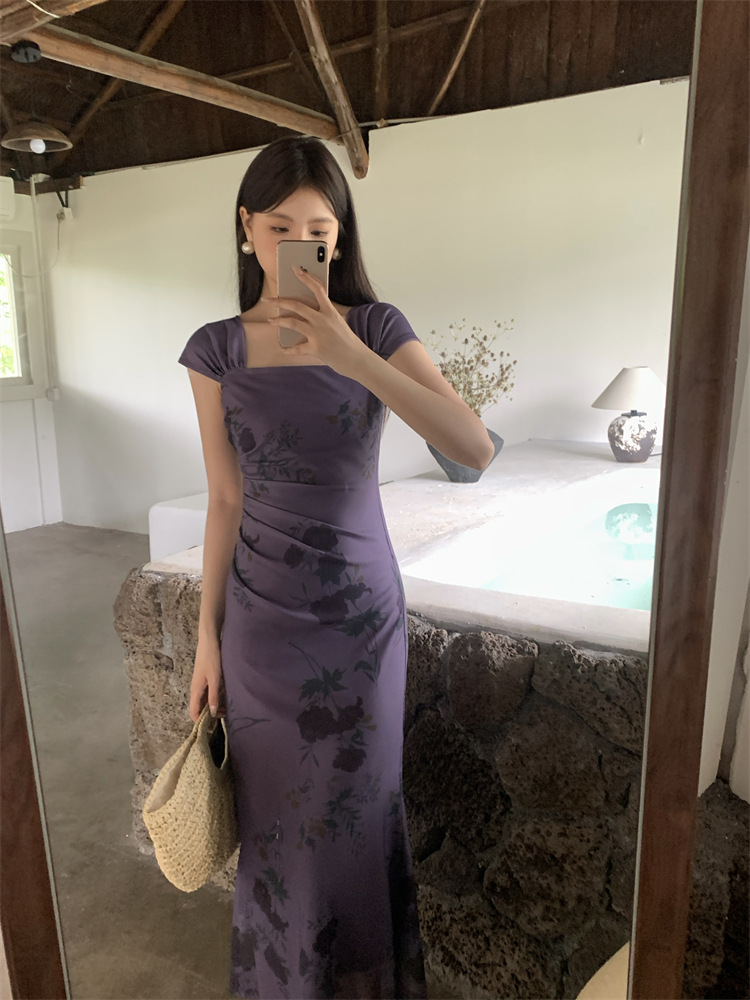 C3193 2250K VÁY ĐẦM LIỀN THÂN NỮ RUUREAG DÁNG ÔM BODY GỢI CẢM SEXY TAY PHỒNG MÙA HÈ THỜI TRANG NỮ G05 SẢN PHẨM MỚI