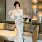 Весенний комплект, в стиле Шанель, китайский стиль, рыбий хвост