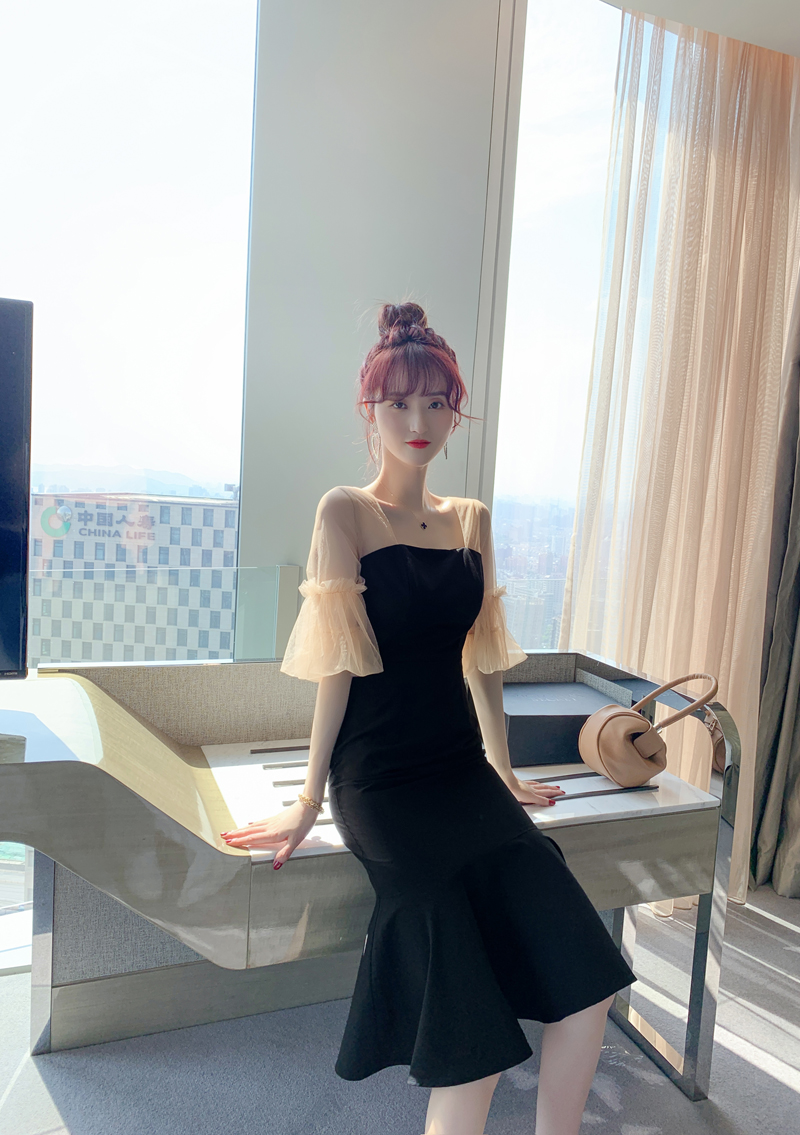 C7952 1570K VÁY ĐẦM LIỀN THÂN NỮ ELOREGS LƯỚI MỎNG MÙA HÈ KIỂU ĐUÔI CÁ THỜI TRANG NỮ G04 SẢN PHẨM MỚI