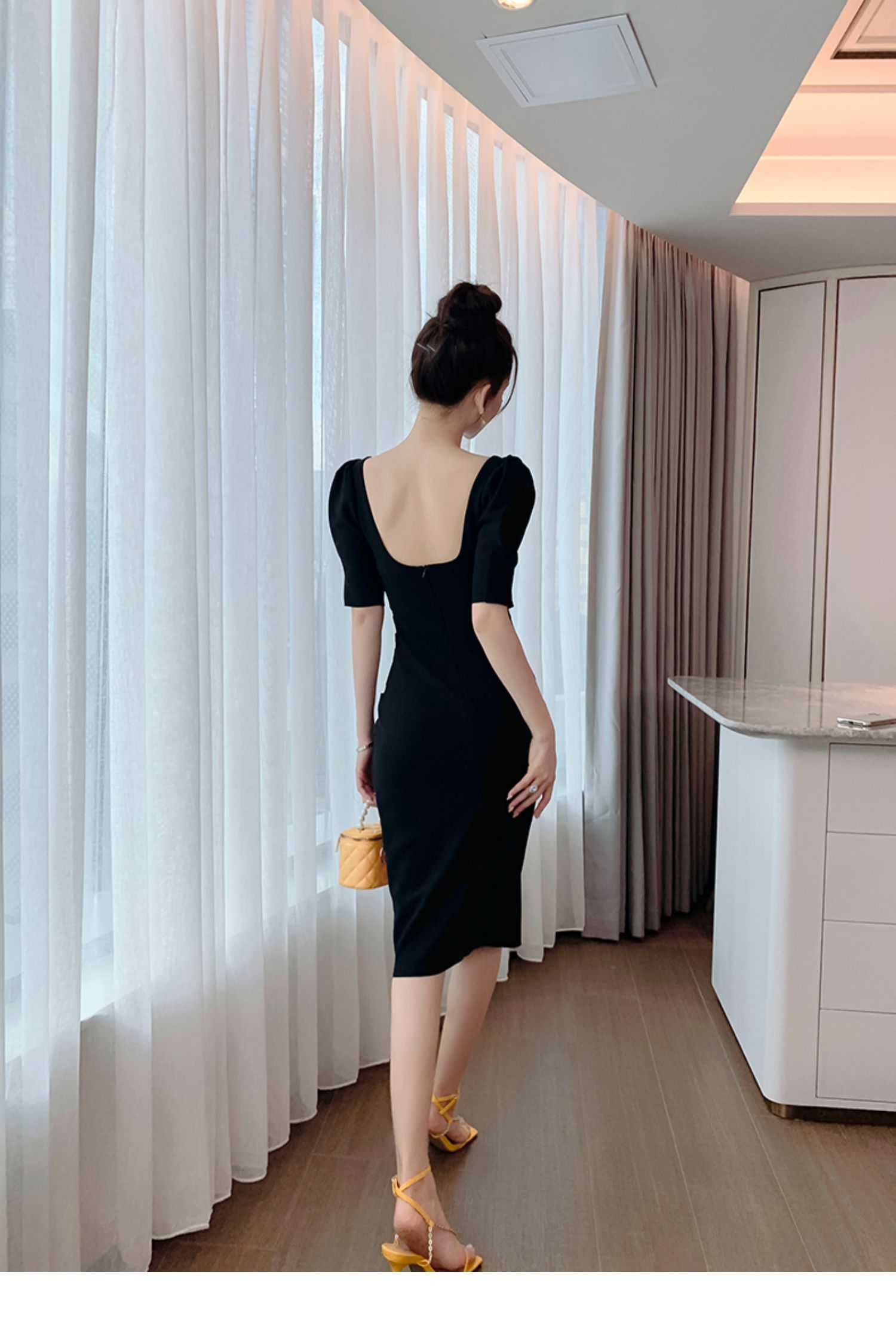 C7728 1470K VÁY ĐẦM LIỀN THÂN DÁNG DÀI NỮ ELOREGS DÁNG ÔM BODY GỢI CẢM SEXY MÙA HÈ PHỤC CỔ CỔ ĐIỂN THỜI TRANG NỮ G04 SẢN PHẨM MỚI