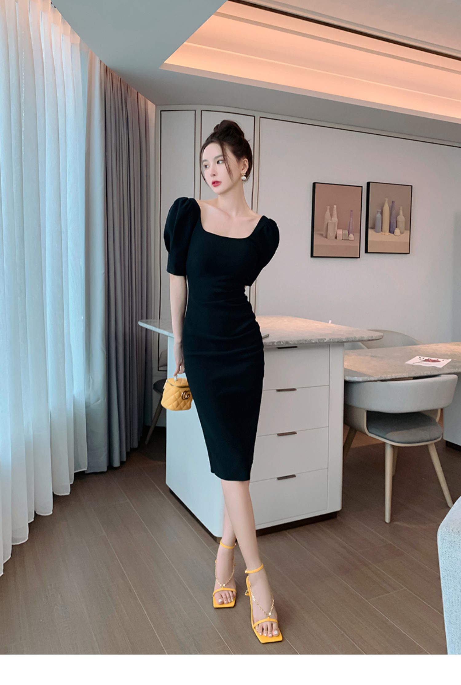 C7728 1470K VÁY ĐẦM LIỀN THÂN DÁNG DÀI NỮ ELOREGS DÁNG ÔM BODY GỢI CẢM SEXY MÙA HÈ PHỤC CỔ CỔ ĐIỂN THỜI TRANG NỮ G04 SẢN PHẨM MỚI