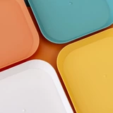 Творческая домашняя рвота костяной блюдо, квадратный угловой диск пластиковая костяная блюда, диафрагма диска сухой фрукты блюдо для скольжения