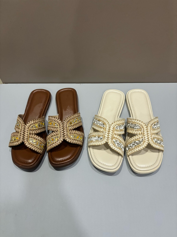 Muju~339 Zhou Yutong's Same Style Coconut Holiday Woven Vacation Beach Slippers for Women, New Outdoor Slippers Muju~339 Zhou Yutong's Same Style Coconut Holiday Woven Vacation Beach Slippers for Women, New Outdoor Slippers